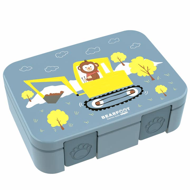 Caixa de Almoço para Crianças com Compartimentos – Compacta - ESCAVADORA por atacado de BEARFOOT