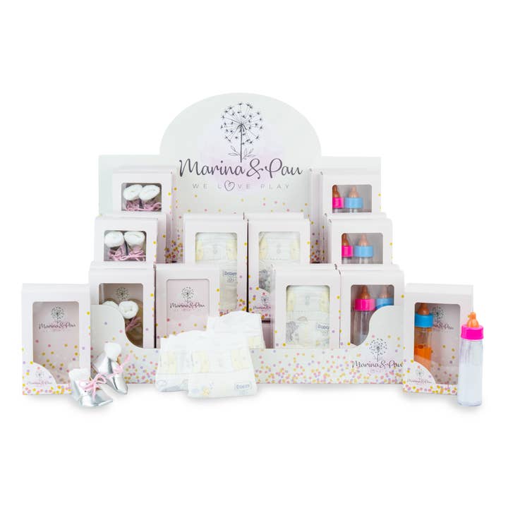 BONECA LOTE EXPOSITOR ACESSÓRIOS (21 UNIDADES SORTIDAS) por atacado de Marina & Pau