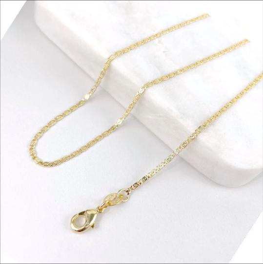 Luxus Accessories - Vendita all'ingrosso Collane a catena e maglie - Catena a maglie di ancoraggio Mariner riempita in oro 18K4