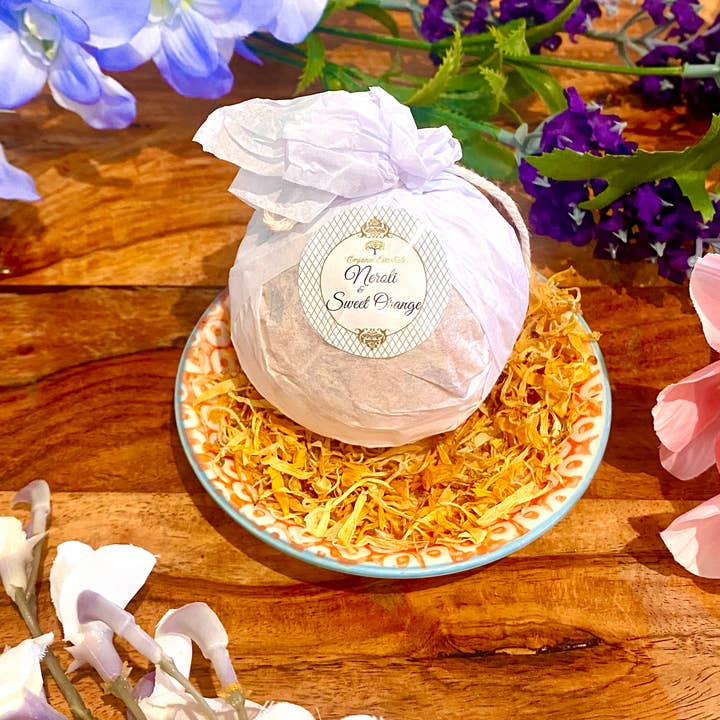 Organic Essentials – Großhandel Badebombe/-sprudeltabletten – Therapeutische Badebombe - Neroli und ätherisches Öl der süßen Orange5