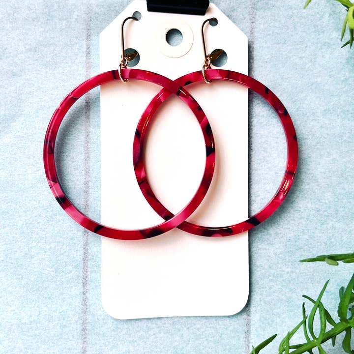 Ruby Lynne Hoops for wholesale by Grackle Jewelry