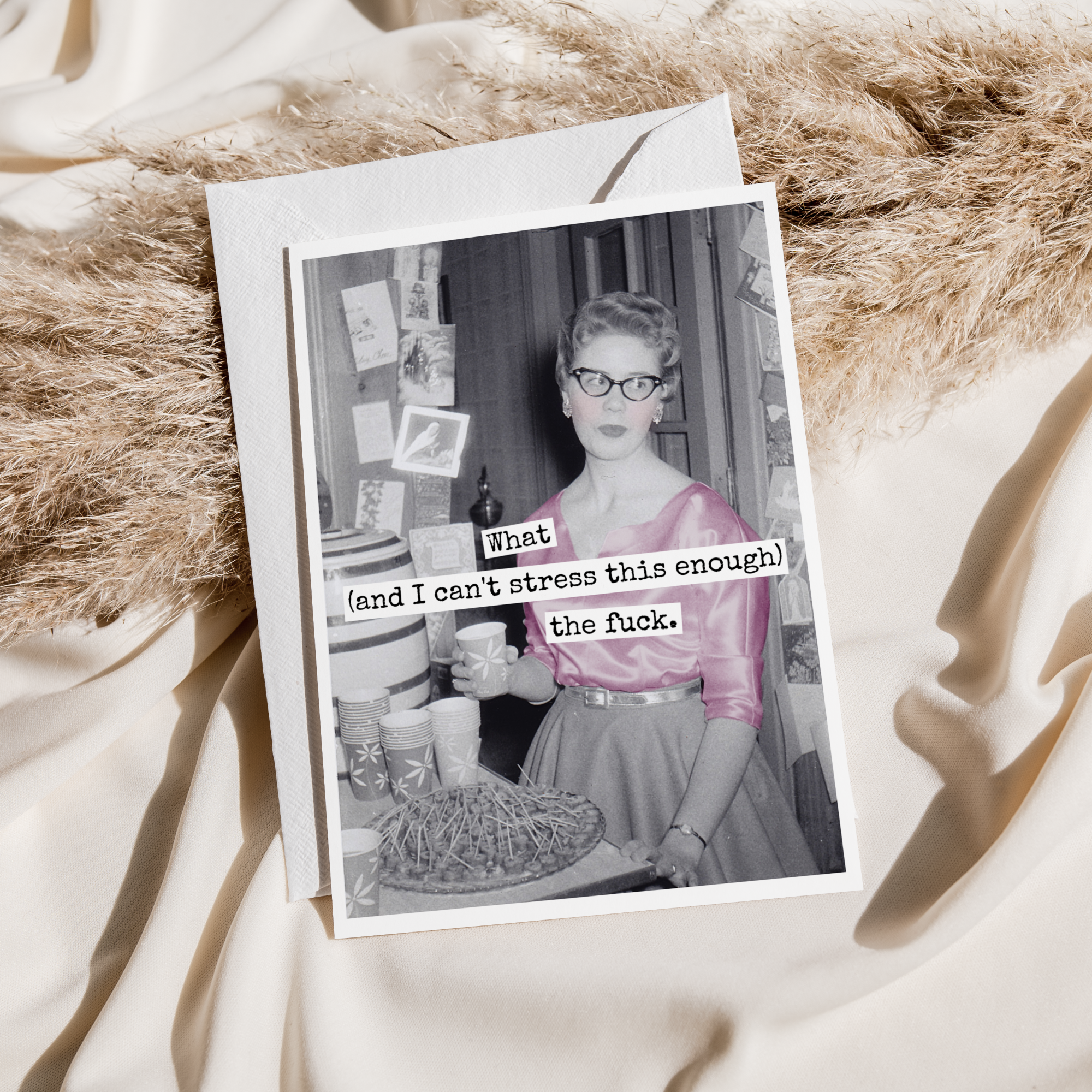 Raven's Rest Studio - Wholesale Everyday Greeting Card - What (And I Can't Stress This Enough) The Fuck. Card.1