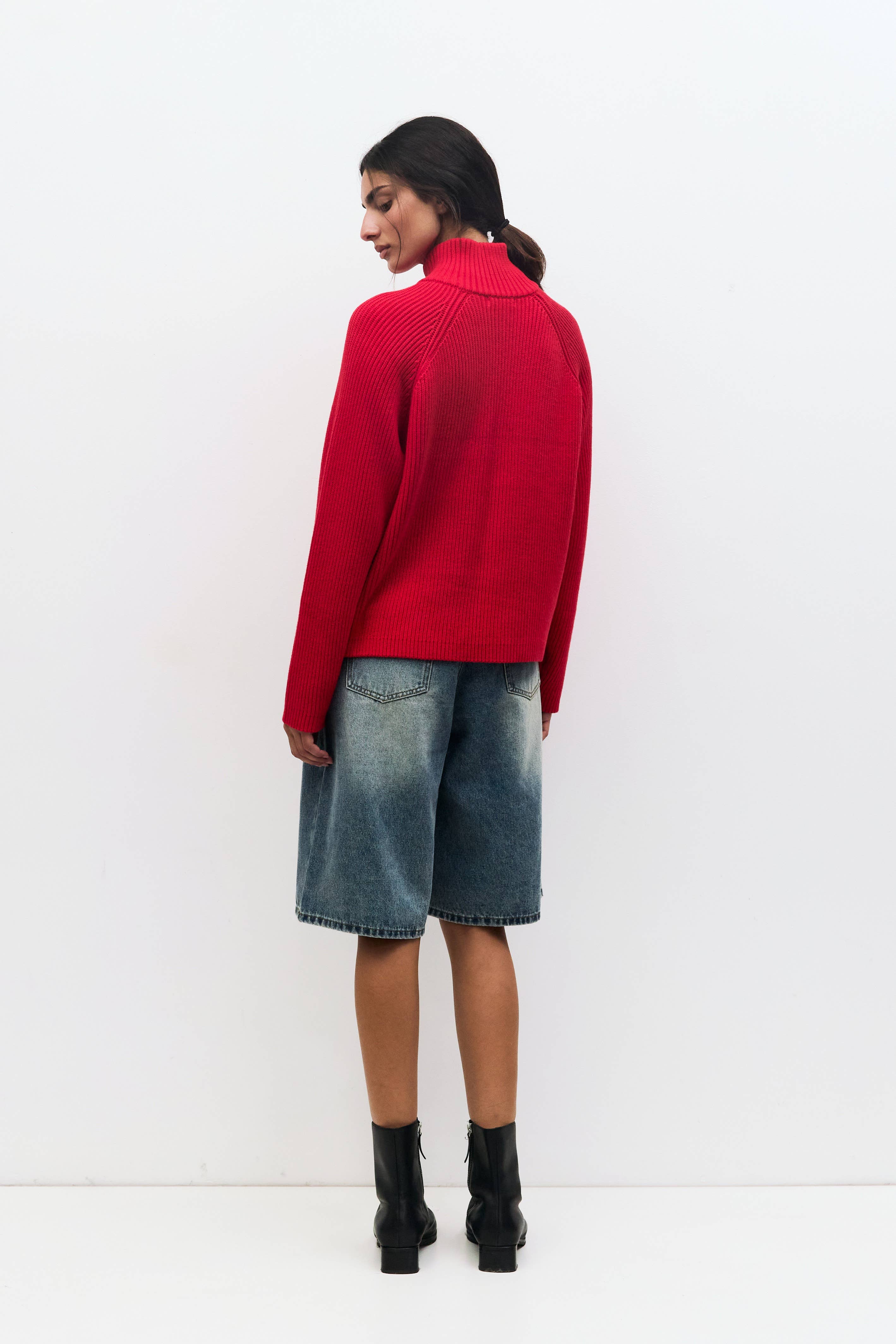 MOD REF - Wholesale Knit Sweater - Women's - The Jules Sweater | Half-Zip Chunky Sweater3