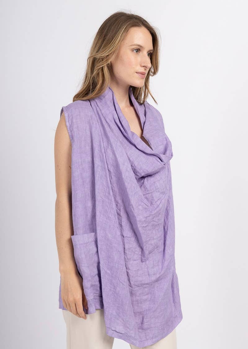 LINEN & COTTON HOUSE – Großhandel Oberbekleidungsweste – Damen – WESTE AUS LEINEN 5172 BESTSELLER FRÜHLINGS- UND SOMMERKLEIDUNG 41