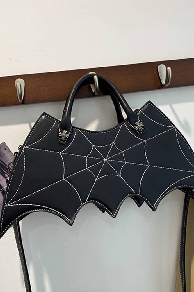 UNISHE - Wholesale Top Handle Bag - Women's - Halloween Bat PU Handbag ZK2207