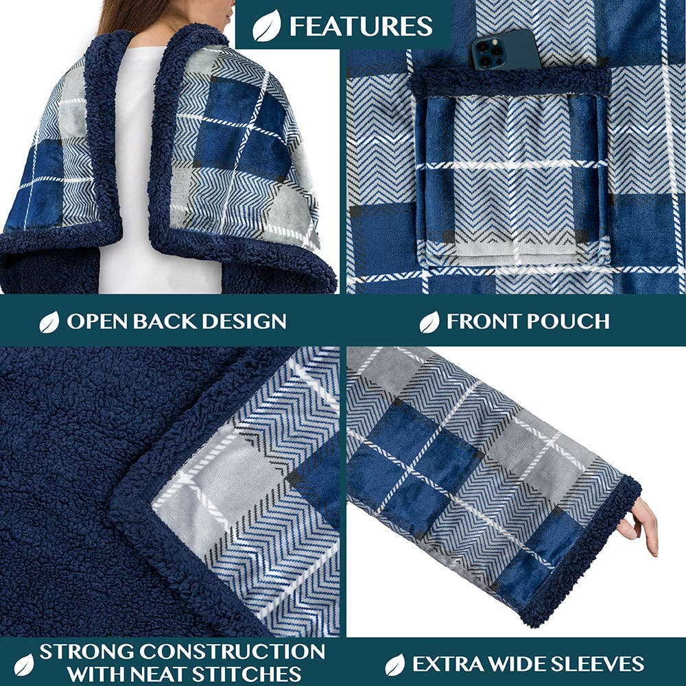 Pavilia - Vendita all'ingrosso Plaid - Coperta con maniche - Tasca applicata140