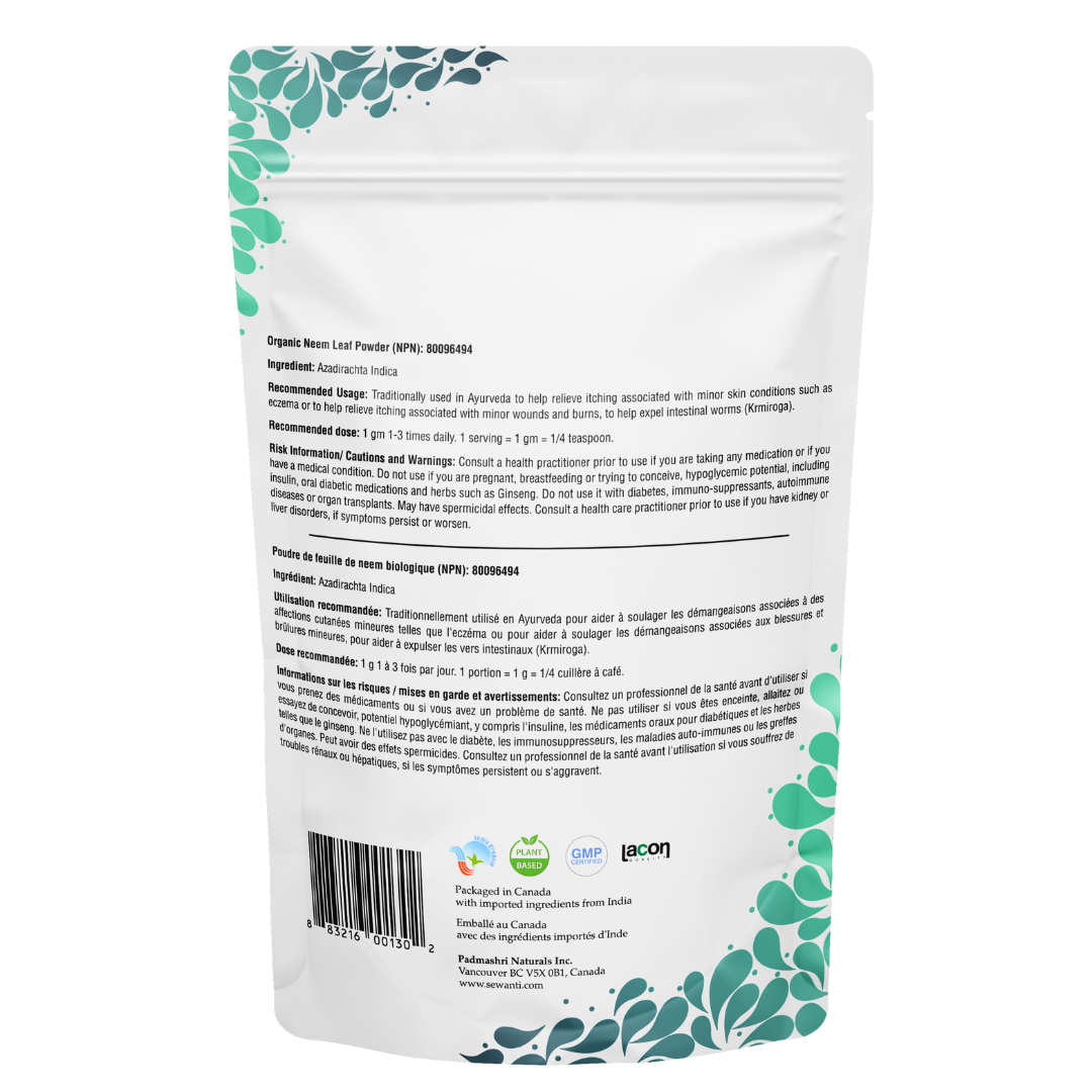 Sewanti Ayurvedic Series - Wholesale Herbs - Organic Neem Leaf Powder - Azadirachta Indica1