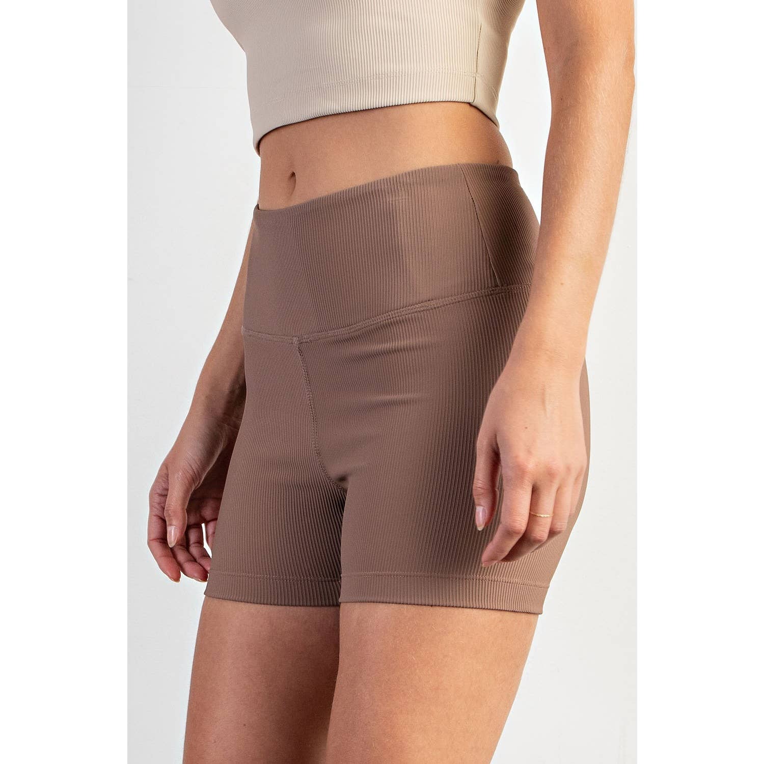 Rae Mode - Wholesale Athletic Shorts - Women's - NYLON RIB BIKER PANT WITH SIDE POCKETS6