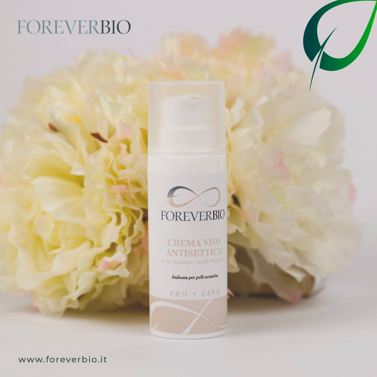 Foreverbio – wholesale Ansiktsfuktkräm – Acne hud ansiktskräm; Tillverkad i Italien3