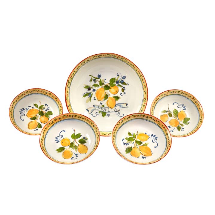 Certified International - Wholesale Serve Bowl - 5 pc. Pasta Set Italia