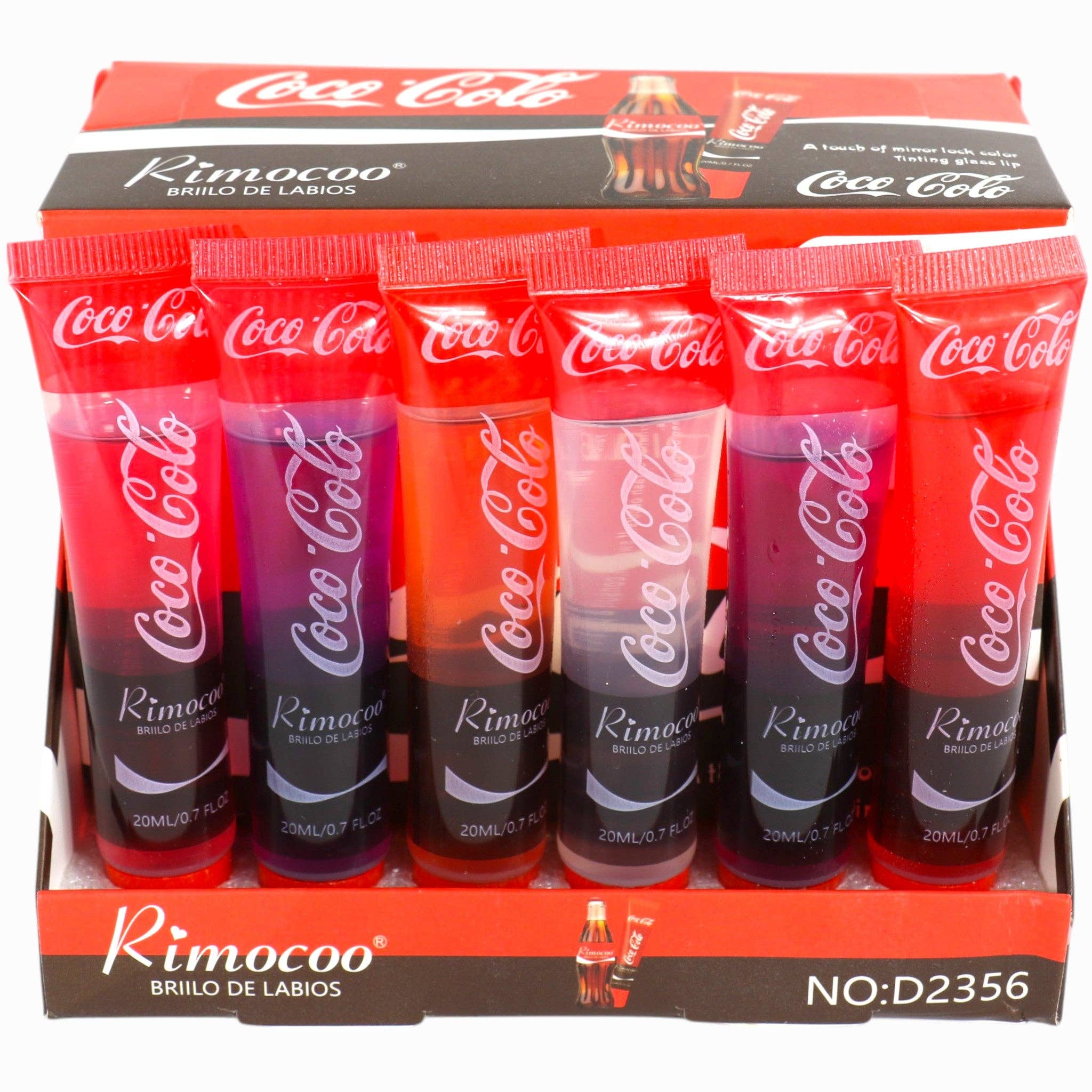 ASSORTED Funny Soda Lip Oil D2356 (24PC) for wholesale on Faire10