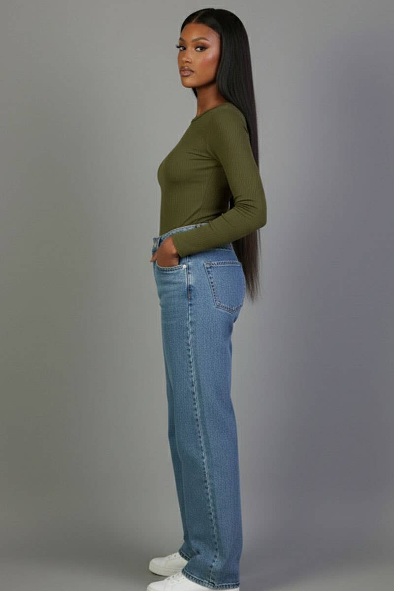 CAPELLA APPAREL - Wholesale Knit Top - Women's - Ribbed Round Neck Long Sleeve Top8