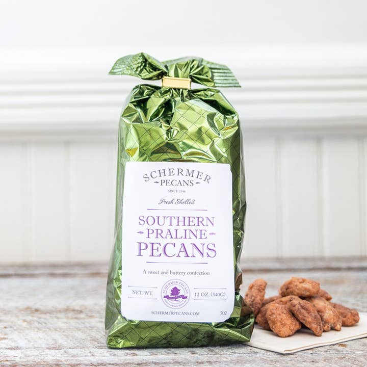 Schermer Pecans - Wholesale Nuts - SOUTHERN PRALINE PECANS - Georgia Grown - 12 Foil Bags/Case 2