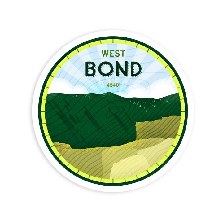 Cloud on a Mountain - Wholesale Sticker - Bonds Sticker Collection - Bondcliff, West Bond, Mount Bond