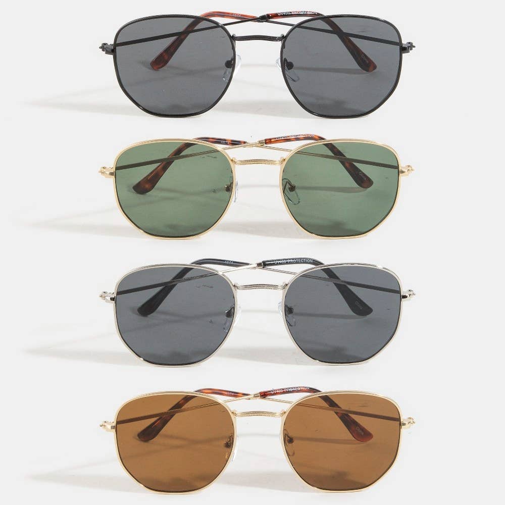 ASSORTITI Occhiali da sole moda con montatura metallica sottile in dodici in vendita all'ingrosso su Faire1