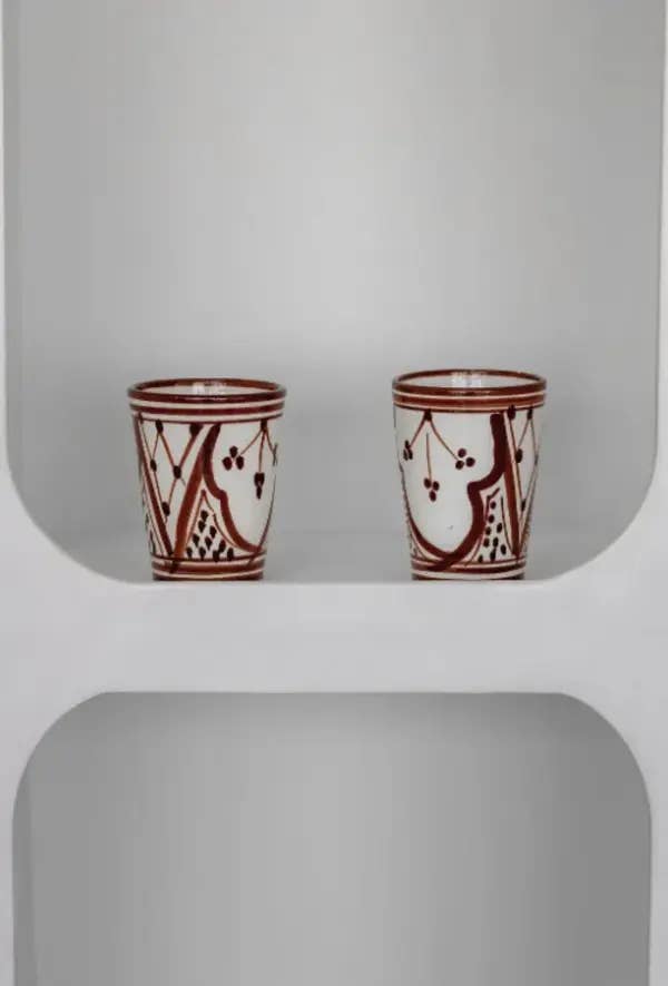 High crafty - Wholesale Coffee Mug - Hand-Painted Moroccan Ceramic Mug – Brown Coffee Cup, Dishwa