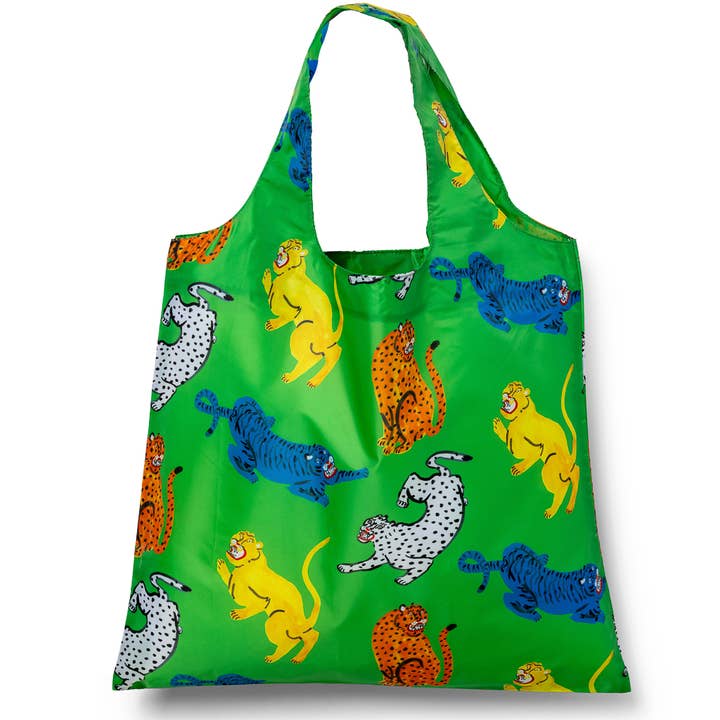 Wild Cats Art Sack® by Kristina Micotti - Reusable Tote for wholesale by Yellow Owl Workshop