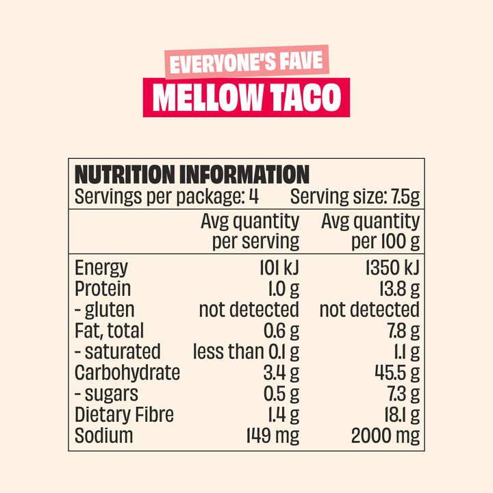 Mingle Seasoning - Wholesale Dried Spice Mix - MELLOW TACO - 3 PACK