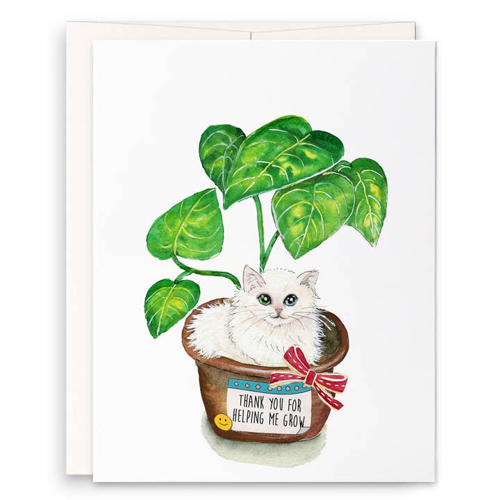 Hjælp mig med at vokse plante - takkekort for engroshandel hos Liyana Studio