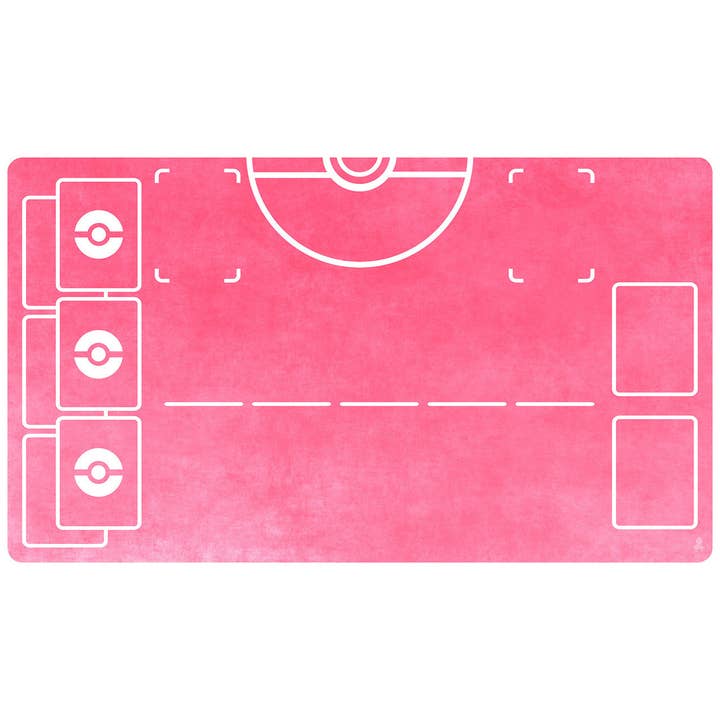 Pokemon TCG Solid Pink Playmat for wholesale by Kraken Dice