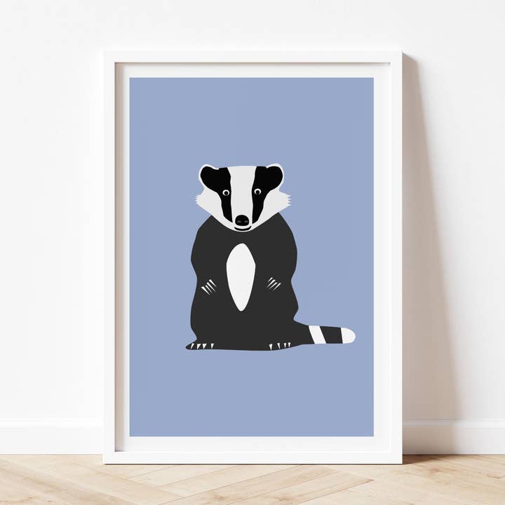 Grävling // Konstaffisch A5/A4/A3 för wholesale av Salty Crayon