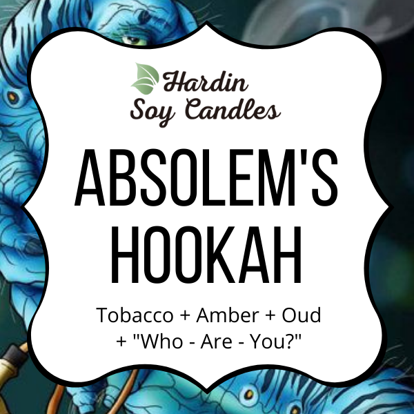 Hardin Soy Candles/Peoria Book Rack - Wholesale Jar/Filled Candle - Absolem's Hookah Soy Candle1