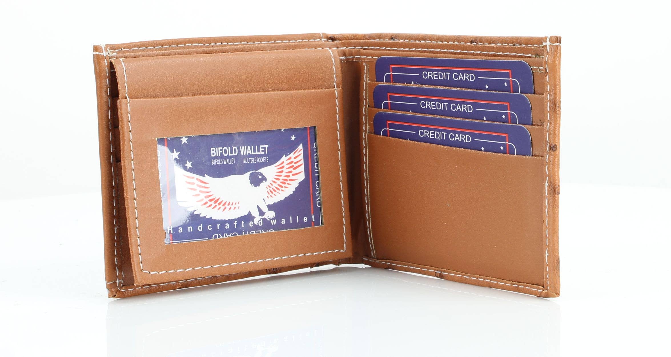 Leather Impressions Inc – wholesale Wallet - Men’s – American Bison Vegan Concho Bifold w Shotgun Shell Medallion9