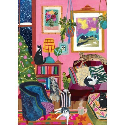 Pieces & Peace - Wholesale Puzzle - Adult - 1000 Piece Puzzle - Cozy Cats #1
