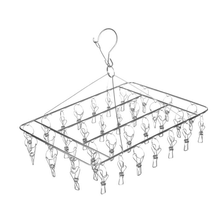 EcoLuxe Living - Wholesale Clothes hangers - Silver Marine Grade Stainless Peg Hanger (100% Rust Proof)2