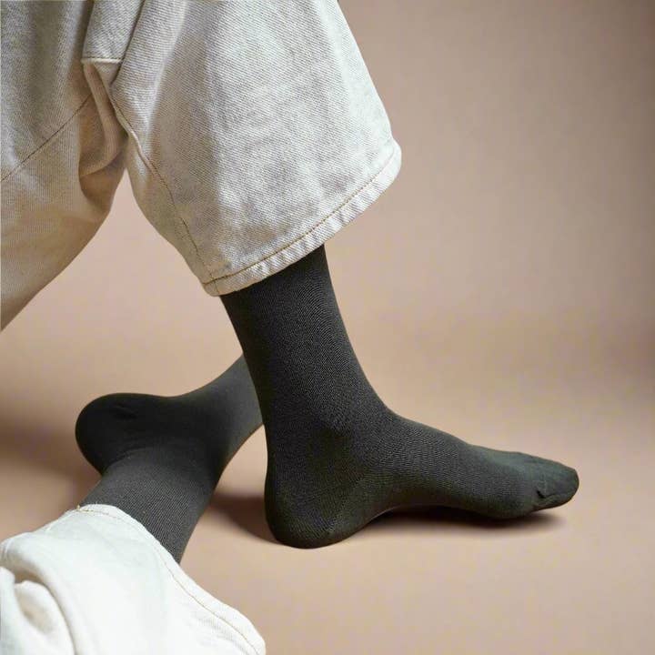 KLUE Organic solid Socks | Khaki for wholesale by KLUE