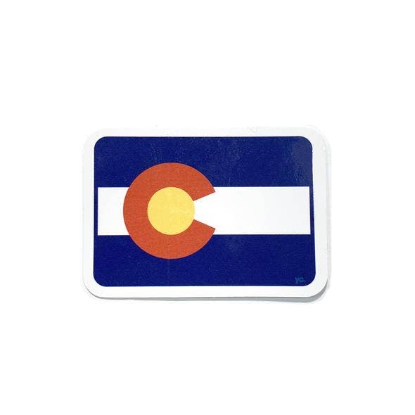 Sticker - Colorado State Flag for wholesale by YoColorado