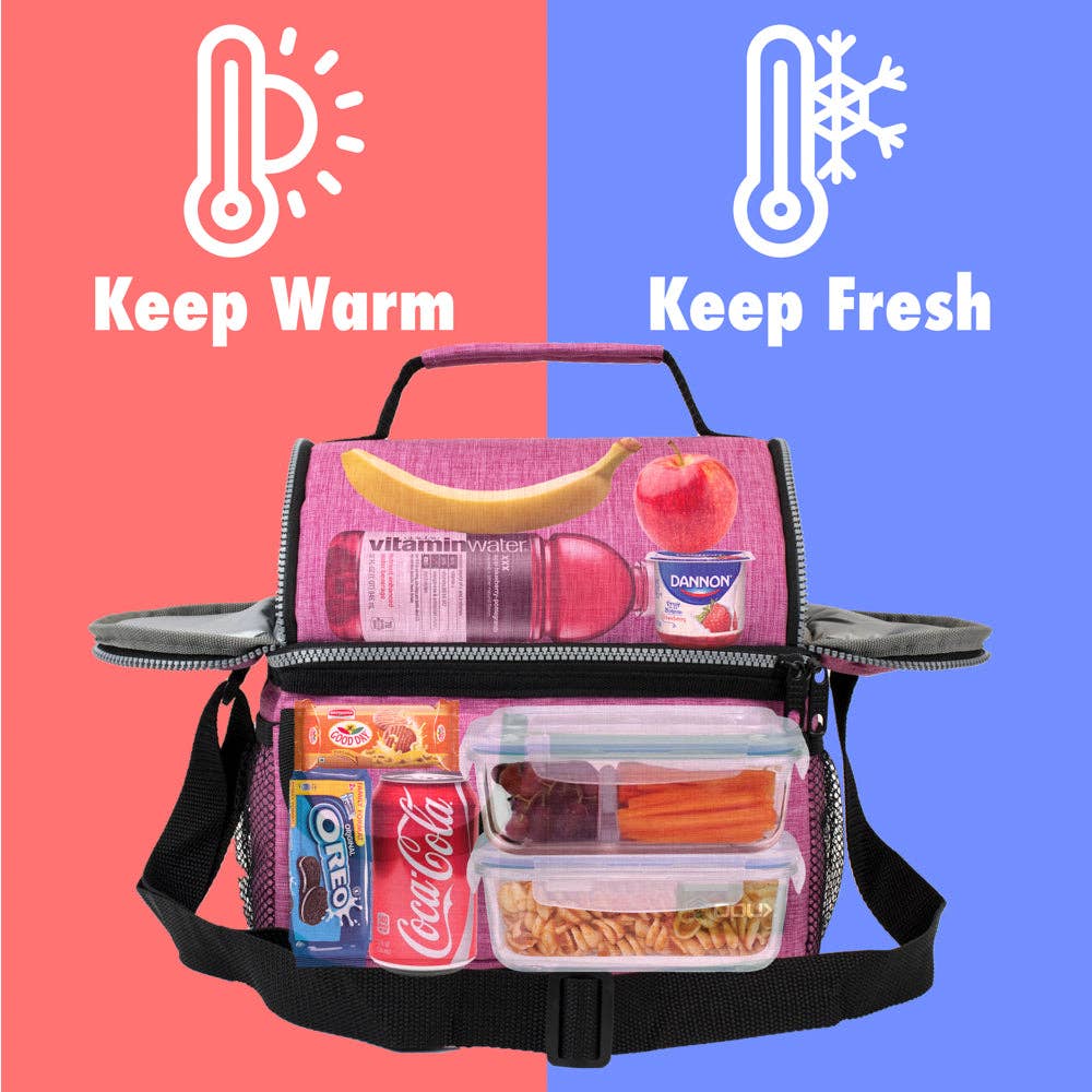 OPUX - Wholesale Lunch Bag/Box - Two-Sided Double Deck Insulated Lunch Box - 16 Cans62