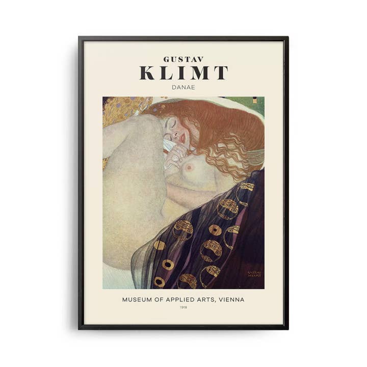 Mid-century modern Gustav Klimt Danaë poster for wholesale by Weekend Concept