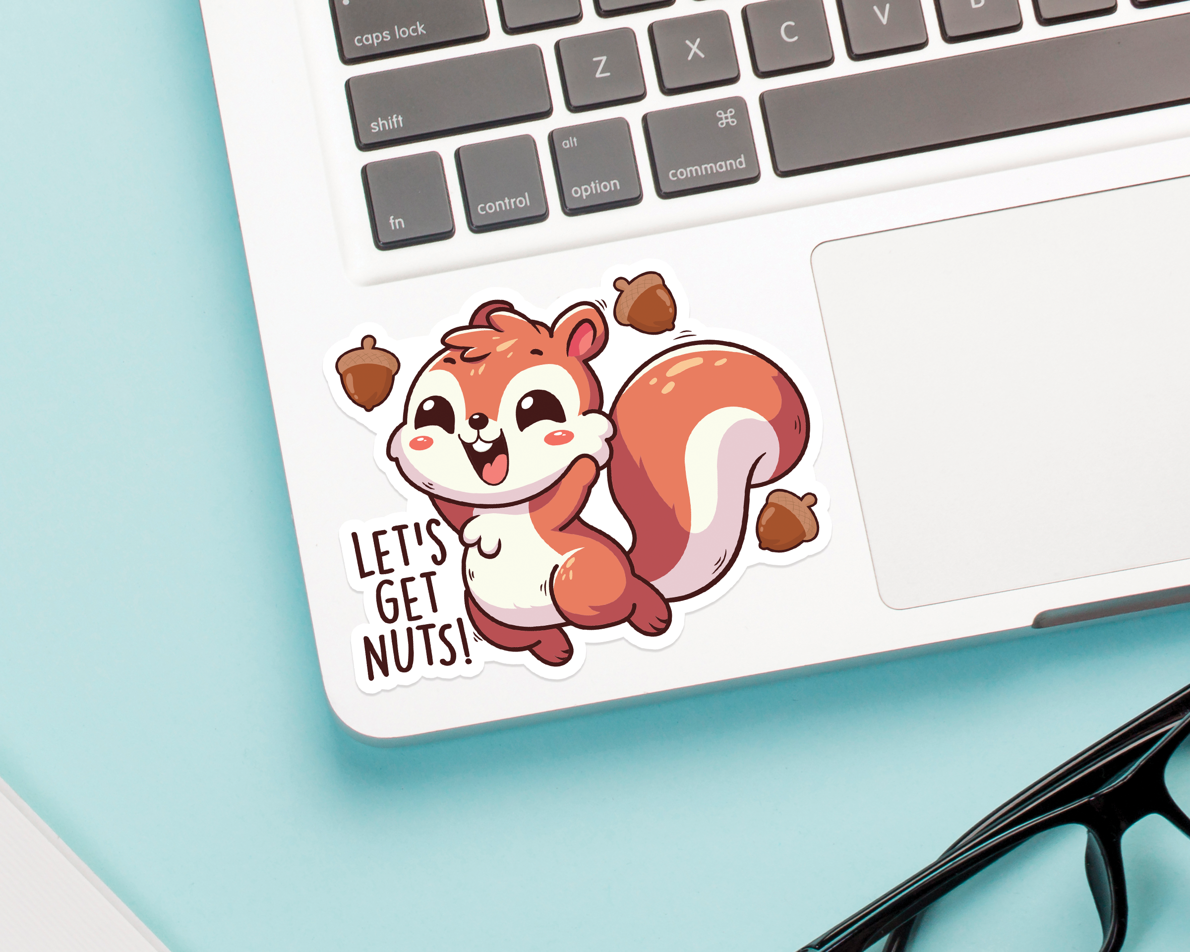 FunUsual Suspects - Wholesale Sticker - Squirrel Let's Get Nuts Sticker1