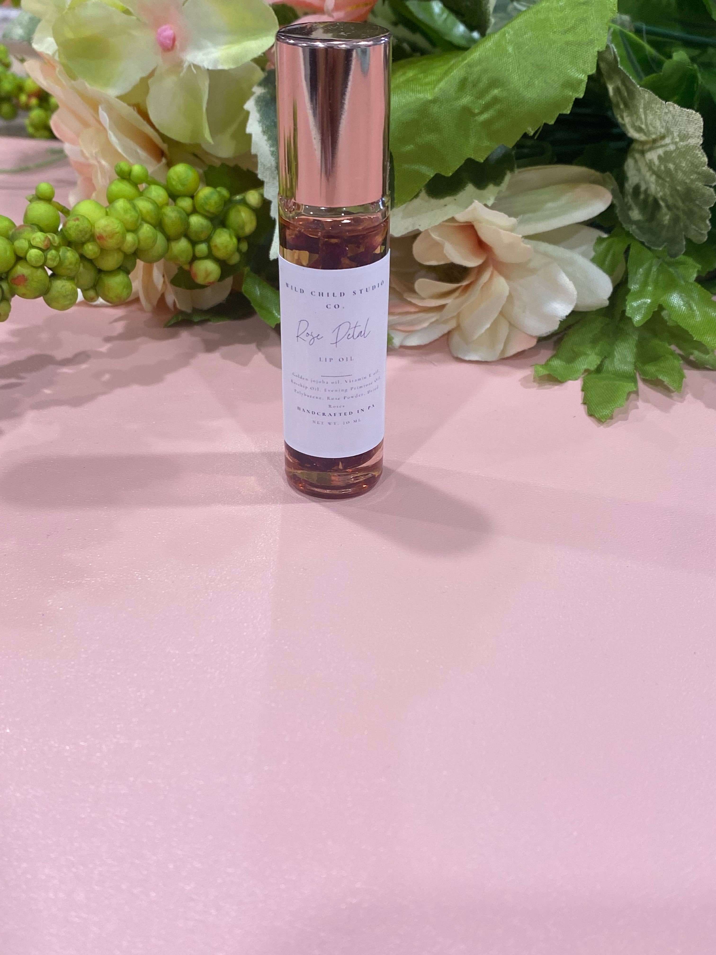 Wild Child Studio Co - Vendita all'ingrosso Lucidalabbra - Olio per labbra alla rosa, olio idratante per labbra0