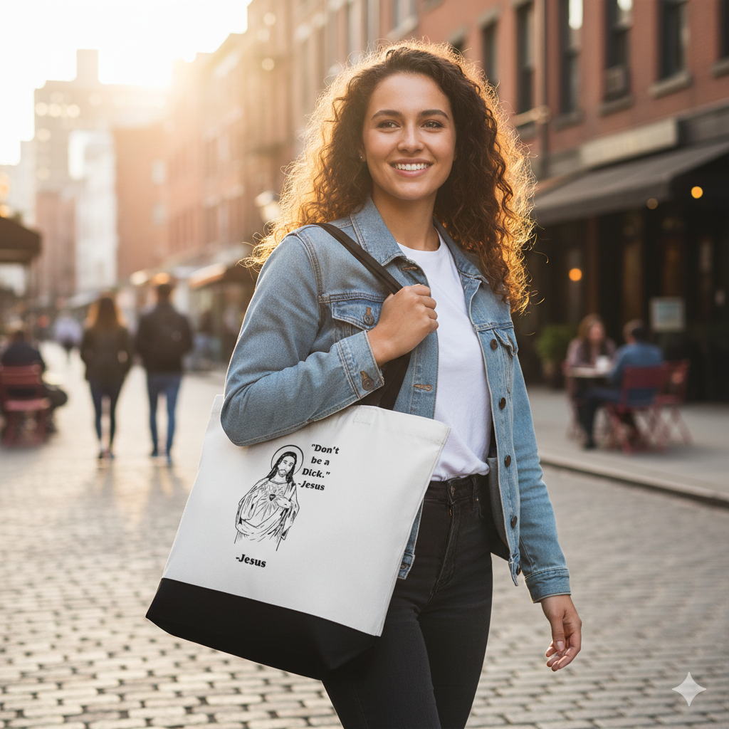 Very Gay. Very Busy. - Wholesale Tote Bag - Unisex - “Don’t Be a Dick.” Jesus Canvas Tote Bag | Funny Irreverent 2