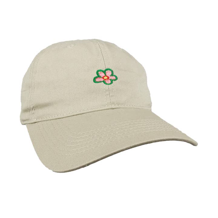 Cappello da Baseball Ricamato con Fiori per Donne a Bassa Coda di Cotone per la vendita all'ingrosso da parte di AK Brand