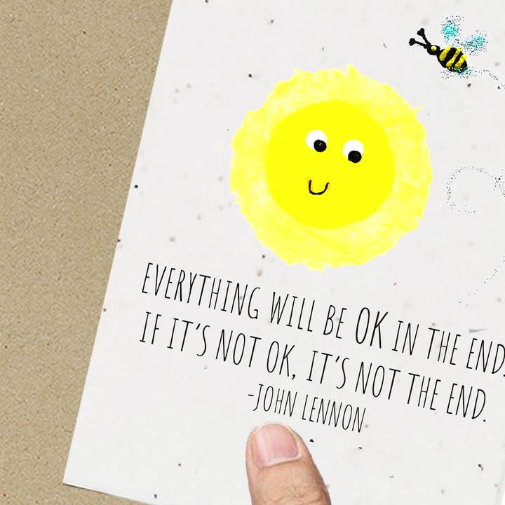 Eco Friendly-Cards - Wholesale Friendship Card - Friendship John Lennon quote OK