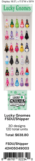 The H&H Group - Wholesale Keepsake Coin/Token - Lucky Gnomes Shipper FSDU & Stock1