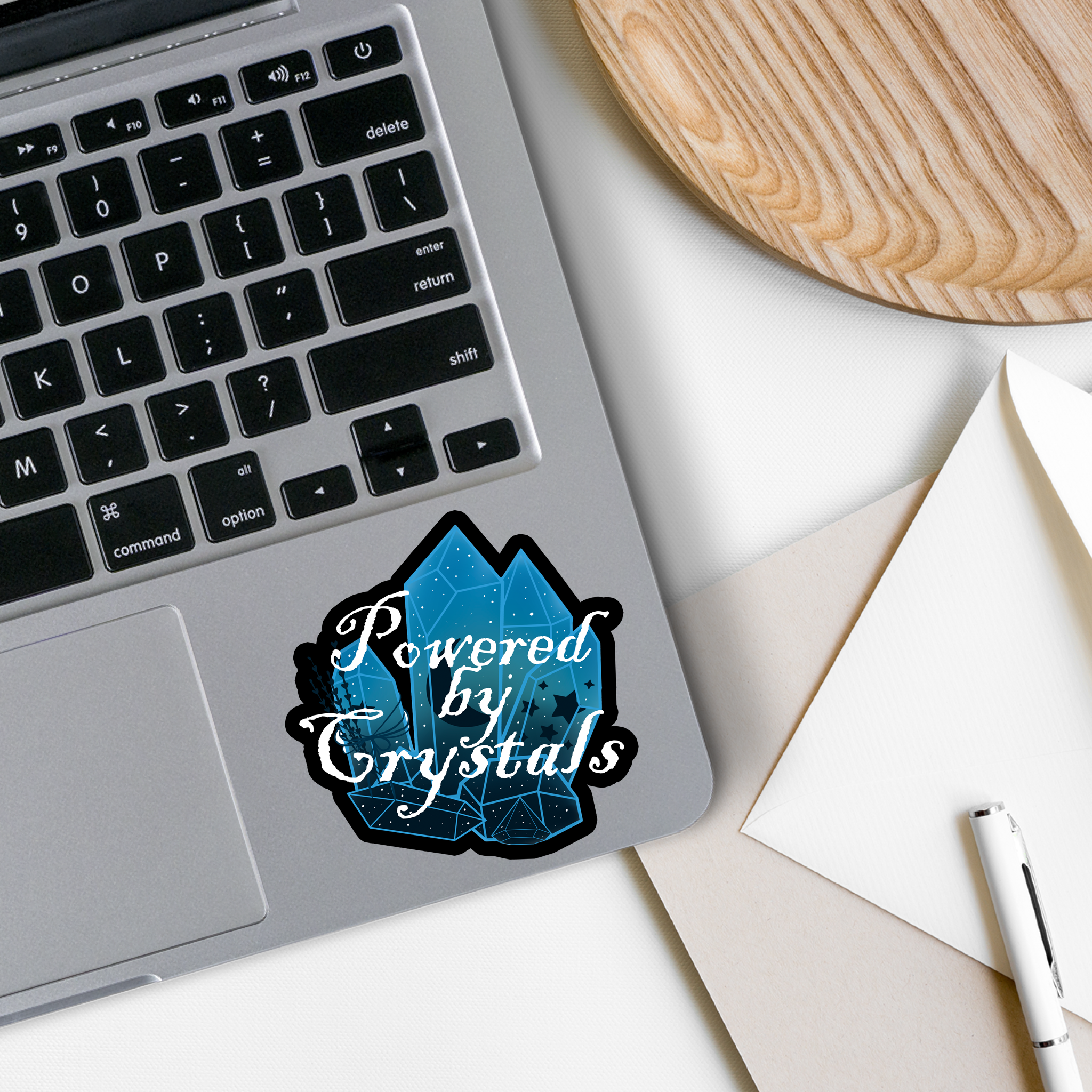 Rebel and Siren Stickers - Wholesale Sticker - Powered by Crystals | Witch | Waterproof Vinyl Sticker1