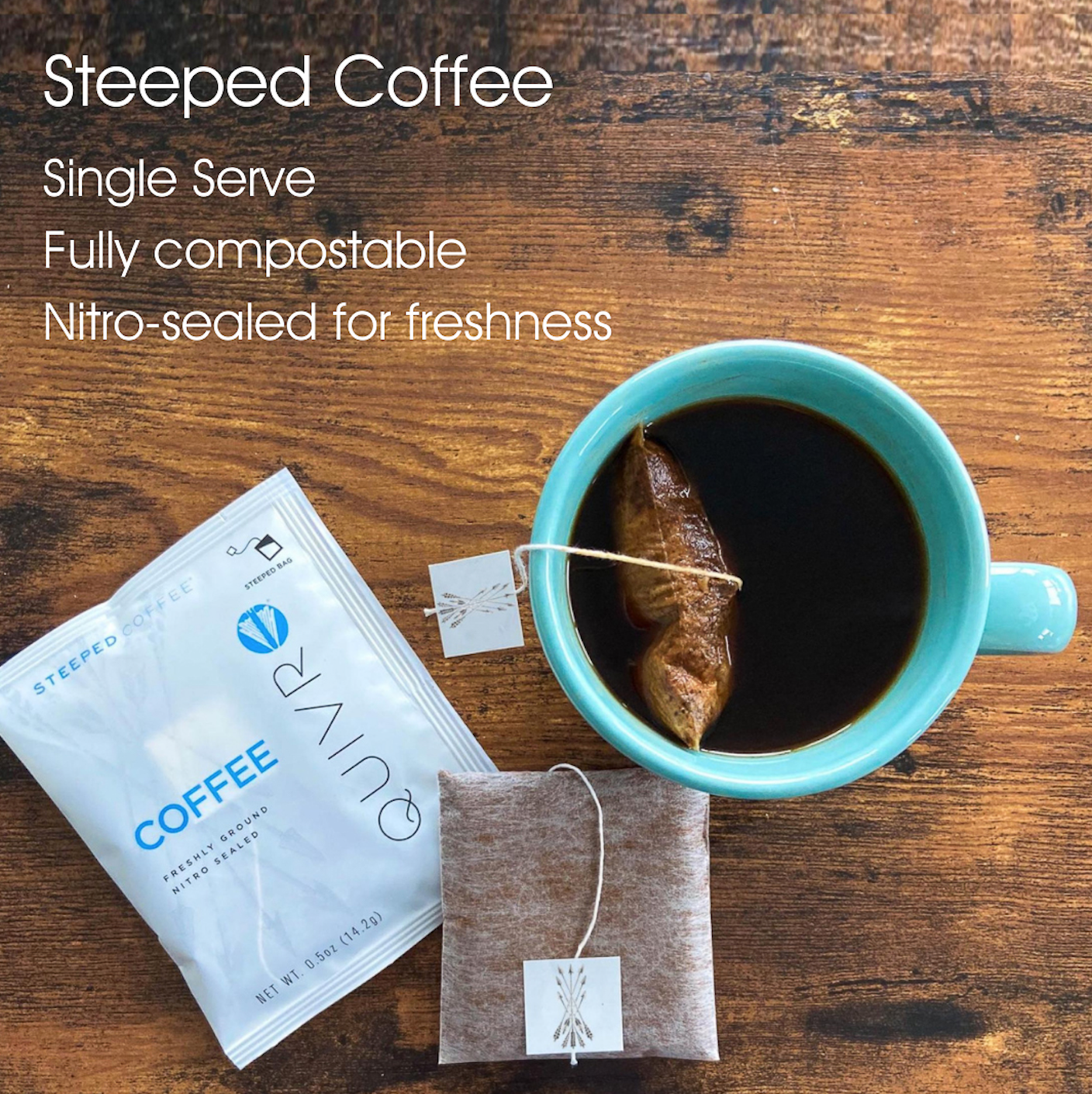 QUIVR - Wholesale Oploskoffie/espresso - Doordrenkte warme koffiezakjes/verpakkingen van 500 stuks in bulk voor eenmalig gebruik1