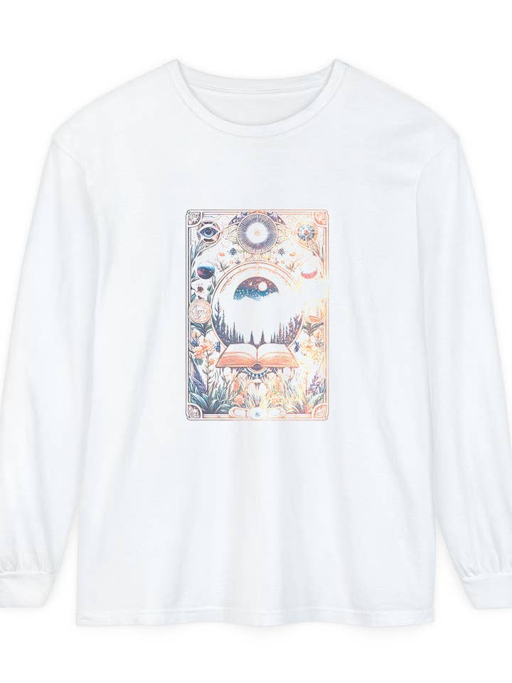 Open Book - Long Sleeve T-Shirt for wholesale by Running With Wolves