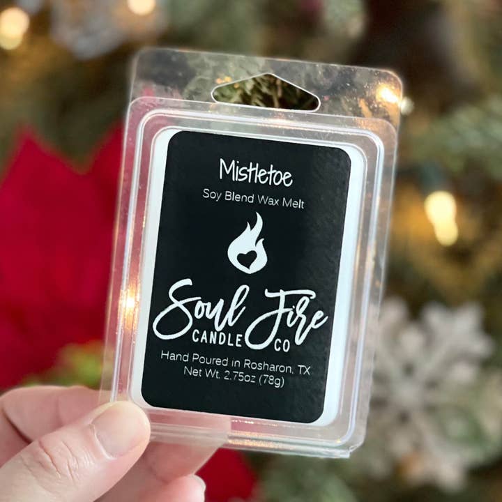 Mistletoe Wax Melt for wholesale by Soul Fire Candle Company