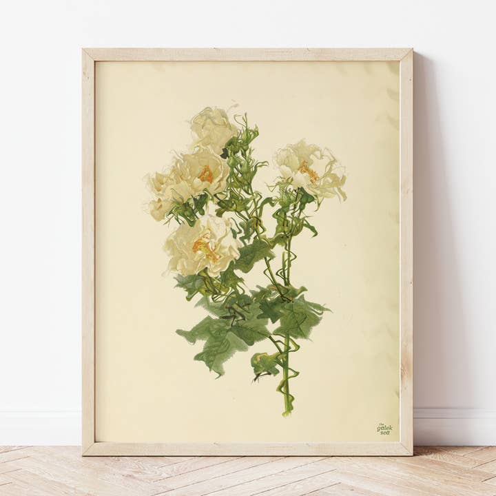 Estampado de flores vintage para venta al por mayor de The Galek Sea