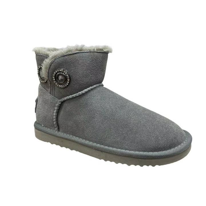 OB5806 Cinzento OOG Damen Mini Botas de Couro por atacado de OOG