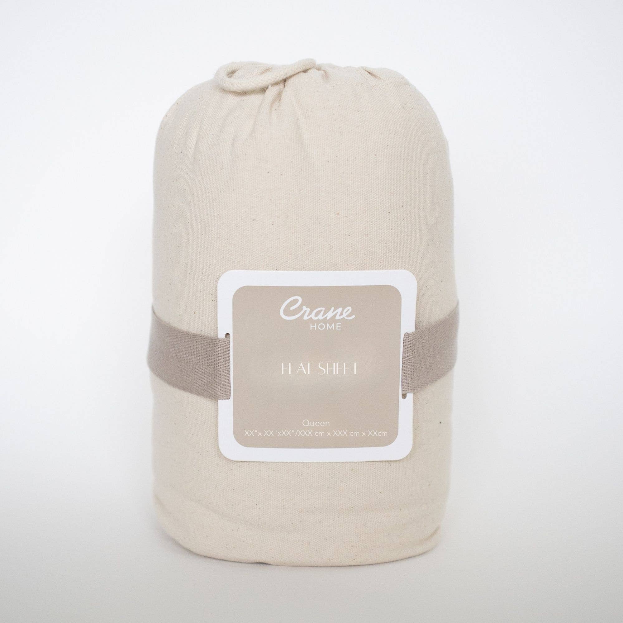 Crane Home - Wholesale Flat Sheet - Calm Crinkled Comfort Flat Cotton Sheet (Fog Gray)4