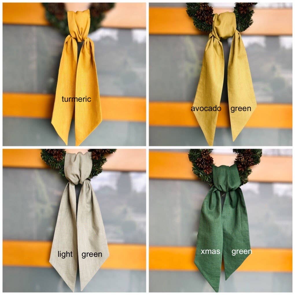 Belle Linen – Großhandel Kranz – 100% Premium Qualität Leinen Kranzschärpe3