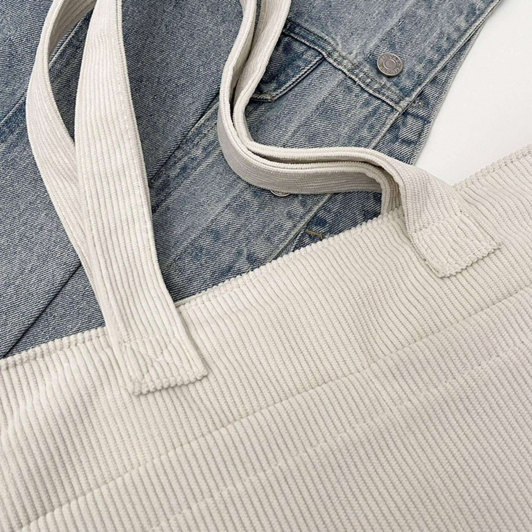 wandf - Wholesale Shoulder Bag - Women's - Casual Solid Color Corduroy Zippered Shoulder Bag Tote4