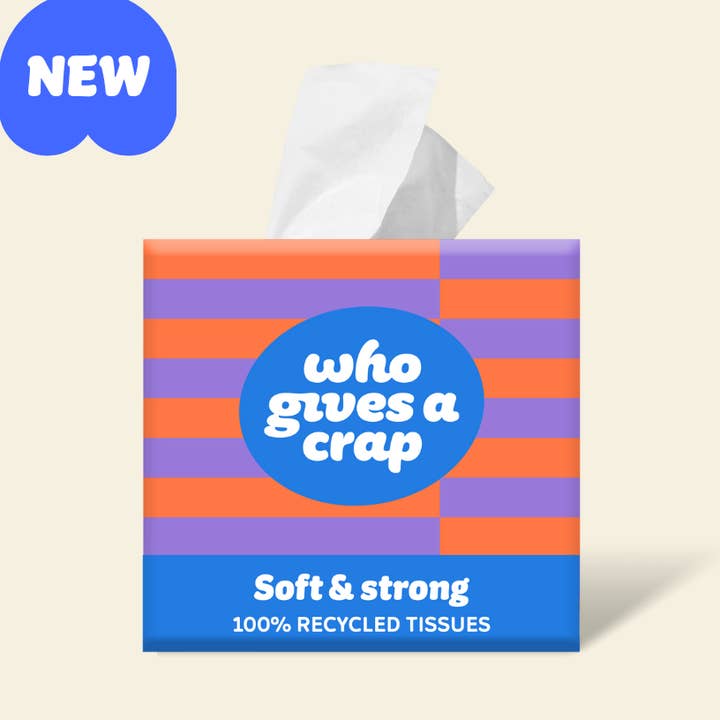 Soft & Strong Facial Tissues (case of 12) for wholesale by Who Gives A Crap