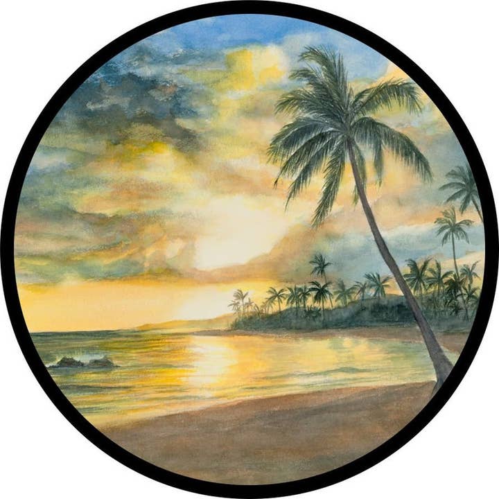 Funda para neumáticos de repuesto Artsy Sunset para venta al por mayor de Dirty Acres